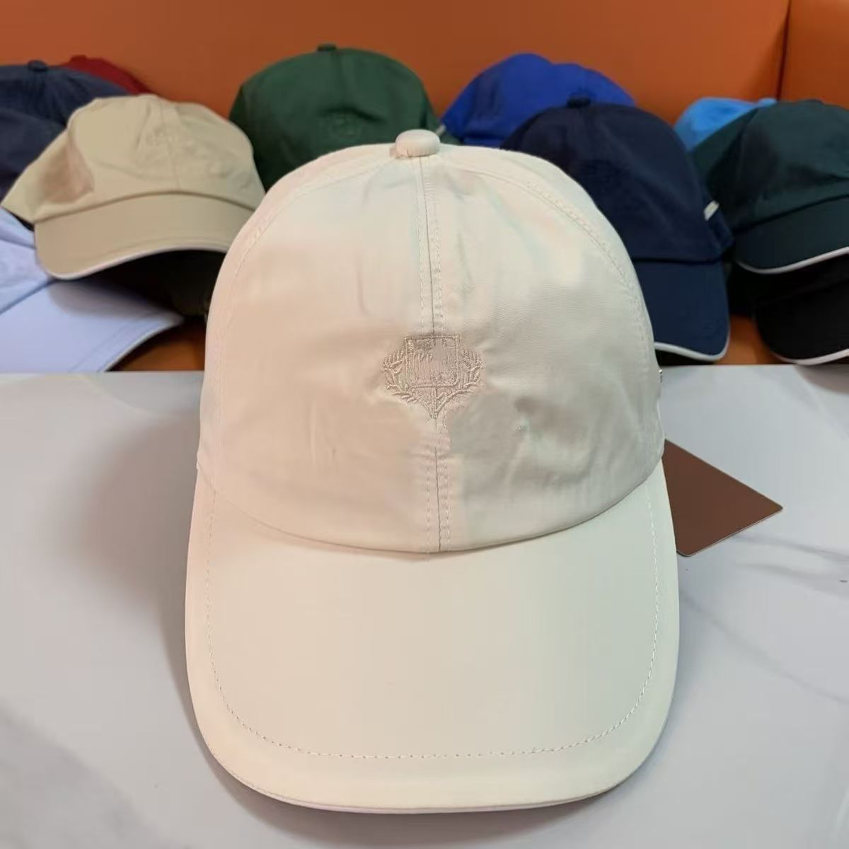 Baseball Cap Structured - หมวกเบสบอลสีทึบคุณภาพสูงสำหรับผู้ชายผู้หญิงแฟชั่นหมวกกันแดดทุกแบบ